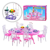 Игрушка Кукольная Мебель набор Gloria Столовая комната  9712