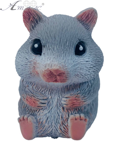 Іграшка Силіконова тягнучка хом'як Великий 8 см сірий 07356 Іграшка Силіконова тягнучка хом'як Великий 8 см сірий 07356