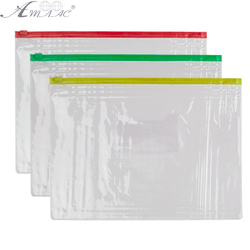 Папка на блискавці В5 Soho прозора з кишенею S-55-B5 Папка на блискавці В5 Soho прозора з кишенею S-55-B5