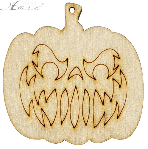 Фигурка фанерная - Тыква с пылающим лицом 5,5 x 5,5 см AS-4627, В-0211 Фигурка фанерная - Тыква с пылающим лицом 5,5 x 5,5 см AS-4627, В-0211