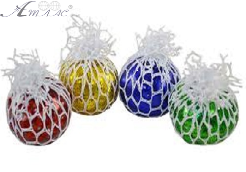 Игрушка Прикол Шарик Антистресс мозги в сетке Глитер 6см 09577 Игрушка Прикол Шарик Антистресс мозги в сетке Глитер 6см 09577