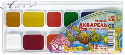 Акварель набор Луч "Зоо" 12цветов