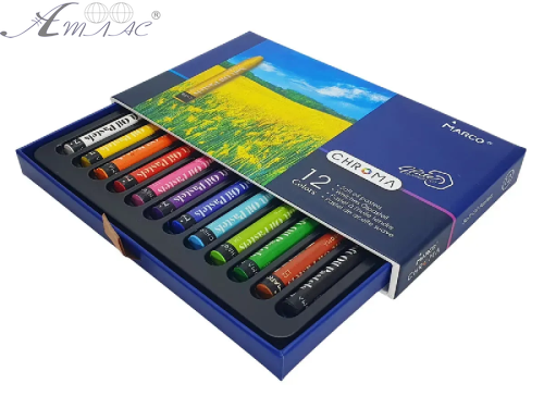 Пастель масляна Marco CHROMA 12 кольори професійна  1091-12CB