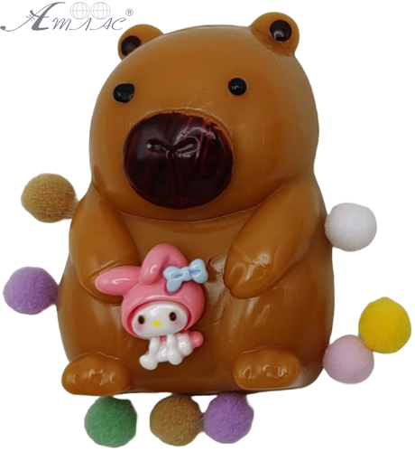 Игрушка антистресс Сквиш Капибара с шариками 7 см 11265, 820-24 фото 2 Игрушка антистресс Сквиш Капибара с шариками 7 см 11265, 820-24 фото 2