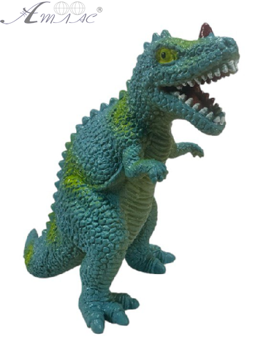 Игрушка силиконовая антистресс, Динозавр голубой с красным рогом 9см 03455 Игрушка силиконовая антистресс, Динозавр голубой с красным рогом 9см 03455