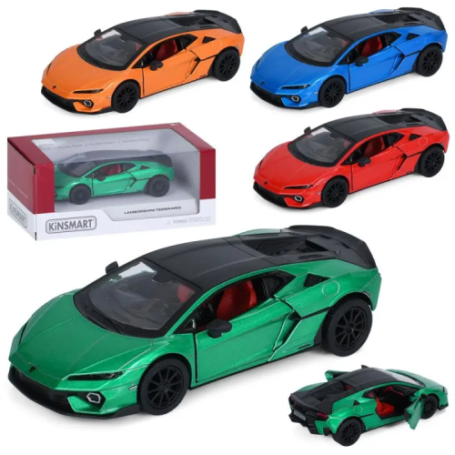 Машинка Kinsmart Lamborghini Temerario Синяя KT5482W Машинка Kinsmart Lamborghini Temerario Синяя KT5482W