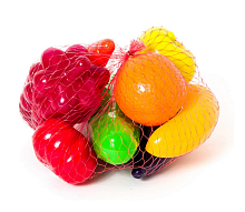 Іграшка набір Овочі та фрукти в сітці 8 предметів Оріон 362