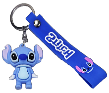 Брелок Стич синій із силіконовим браслетом 4,5 см гума  13747