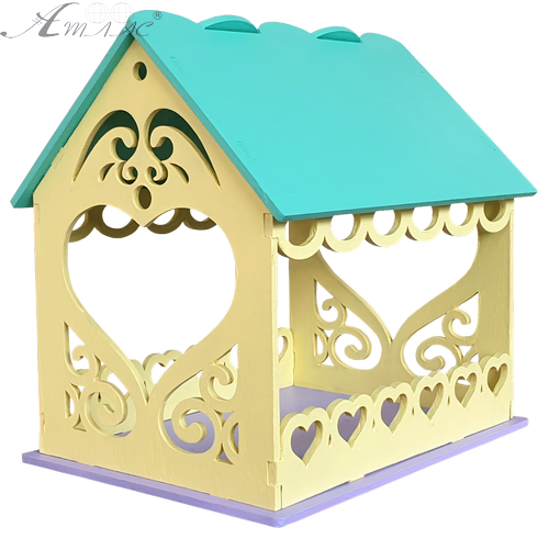 Годівничка фарбована № 4/2 різнокольорова 22 х 16 х 20.5 см AS-4282, F-0239 фото 2 Годівничка фарбована № 4/2 різнокольорова 22 х 16 х 20.5 см AS-4282, F-0239 фото 2