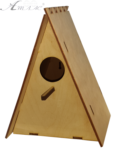Скворечник № 2 треугольный 16 х 15.5 х 21 см AS-4351 Скворечник № 2 треугольный 16 х 15.5 х 21 см AS-4351