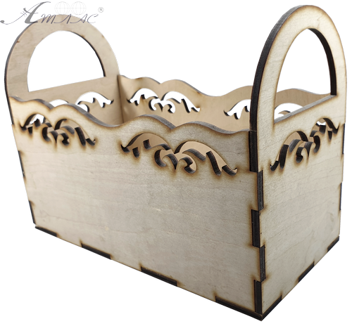 Короб для мелочей с ручками 20 х 10 х 15 см AS-4253, F-0130 Короб для мелочей с ручками 20 х 10 х 15 см AS-4253, F-0130