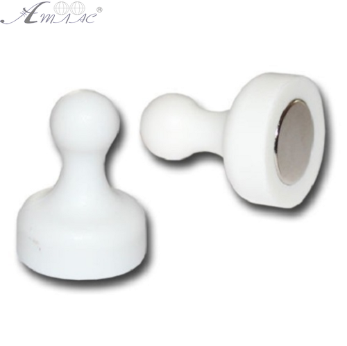 Магнит неодимимовый Пешка для доски 19х25мм 1шт Белый  00270