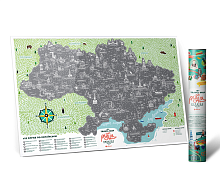Скретч - Карта Travel Map Моя Родная Украина 60 х 40 см 16264