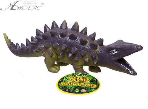 Игрушка силиконовая антистресс, динозавр фиолетовый с шипами 20 см 06804 Игрушка силиконовая антистресс, динозавр фиолетовый с шипами 20 см 06804