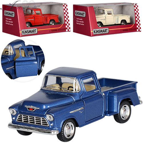 Машинка Kinsmart Chevy Stepside Pickup 1955 год KT5330WF, WB Машинка Kinsmart Chevy Stepside Pickup 1955 год KT5330WF, WB