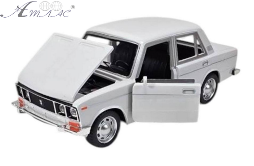 Машинка Best Model ВАЗ 2106 Жигулі Біла світло звук пластик 18см  D700-11D фото 2