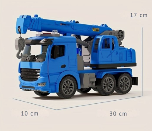 Игрушка Машинка Автокран Спецтехника свет и звук 28 см в коробке  1102А-3А