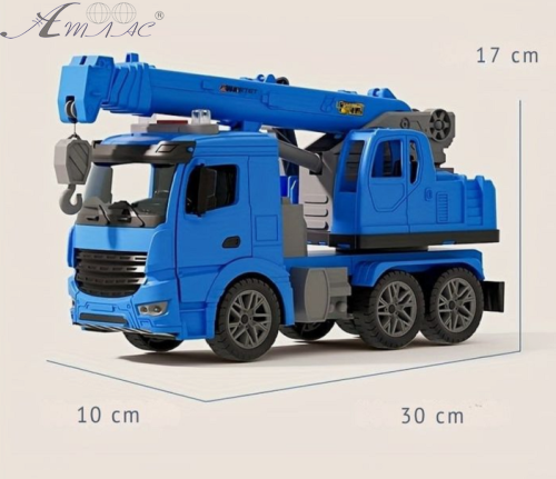 Іграшка Машинка Автокран Спецтехніка світло та звук 28 см у коробці 1102А-3А Іграшка Машинка Автокран Спецтехніка світло та звук 28 см у коробці 1102А-3А