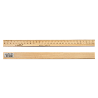 Линейка Деревянная 30 см напечатанная со штрих-кодом AS-0654, К-4052