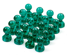 Магнит неодимимовый Пешка прозрачный для доски 16х11мм 1шт Зеленый  08011