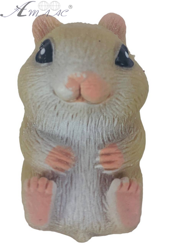 Іграшка Силіконова тягнучка Хом'як коричневий 5 см 04397 фото 2 Іграшка Силіконова тягнучка Хом'як коричневий 5 см 04397 фото 2