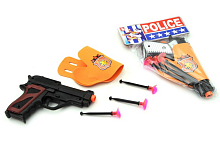 Игрушка Пистолет + пули с присосками  08-16