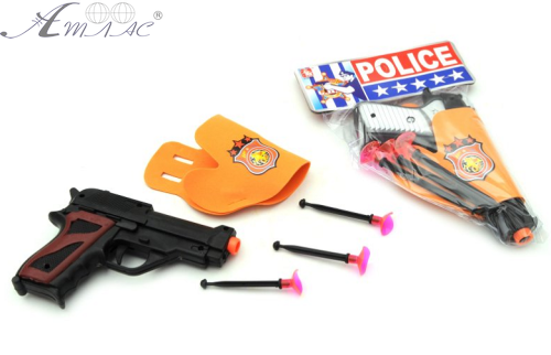 Игрушка Пистолет + пули с присосками 08-16 Игрушка Пистолет + пули с присосками 08-16