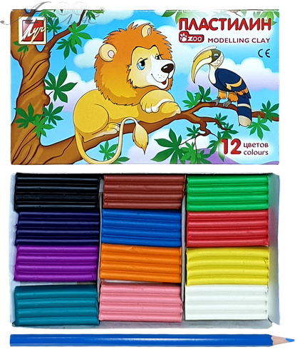 Пластилин Луч Зоо Мини 12 цветов 162 гр 19С 1272-08 фото 2 Пластилин Луч Зоо Мини 12 цветов 162 гр 19С 1272-08 фото 2