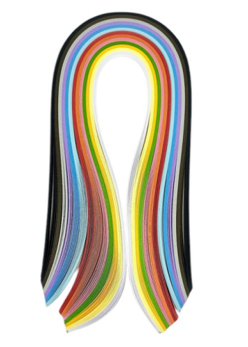 Бумага для Квиллинга микс № 1 5мм 130полос 42см  03429