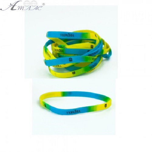 Браслет силіконовий з написом Україна 14414 Браслет силіконовий з написом Україна 14414