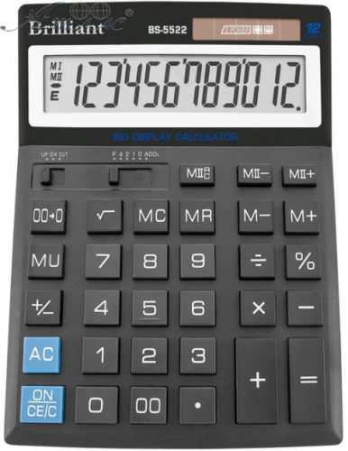 Калькулятор Brilliant BS-5522 настільний 151 х 204 мм Калькулятор Brilliant BS-5522 настільний 151 х 204 мм