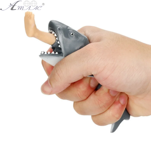 Игрушка резиновая антистресс Акула с ногой серая 13см 13484 фото 2 Игрушка резиновая антистресс Акула с ногой серая 13см 13484 фото 2