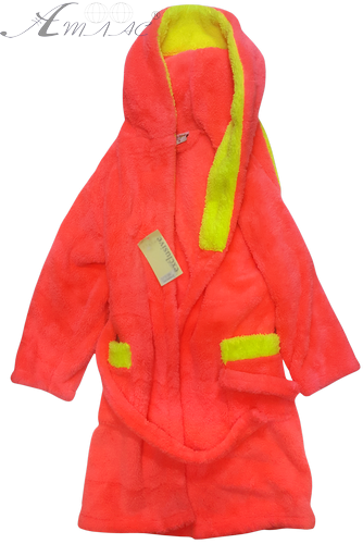 Халат для дівчинки махровий рожевий, р.10 з капцями, Selim 12548 Халат для дівчинки махровий рожевий, р.10 з капцями, Selim 12548