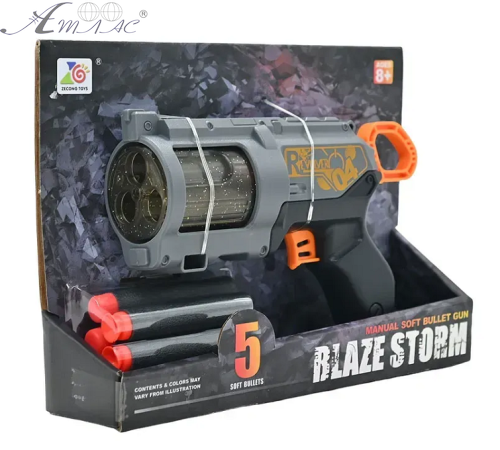 Іграшка Пістолет + поролонові кулі з присосками  7164 фото 2