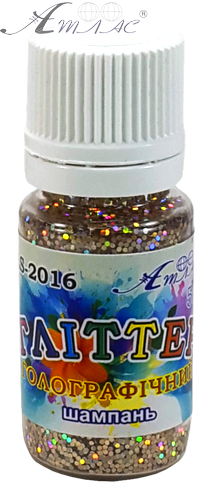 Блискітки (Гліттер) Голографічні Атлас 5 гр - Шампань AS-2016 фото 2