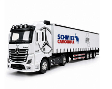 Машинка  Mercedes Actros фура белая металл инерционная 31см  2627