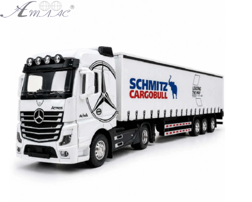 Машинка Mercedes Actros фура біла інерційна метал 31 см 2627 Машинка Mercedes Actros фура біла інерційна метал 31 см 2627