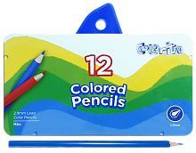 Карандаши цветные Marco Colorite 12 цветов шестигранные в металлическом пенале 1100-12TN