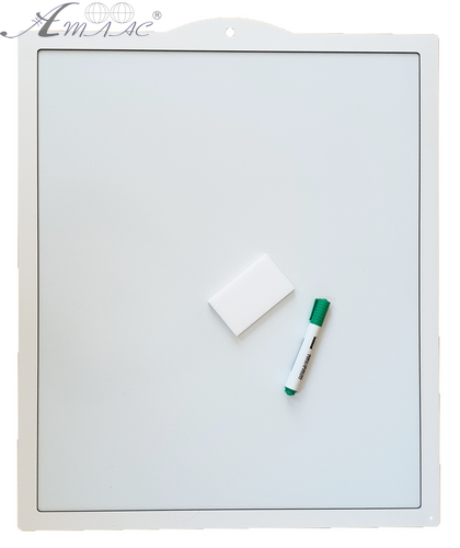 Дошка Магнітна сухостираюча з рамкою із МДФ 65*54см вертикальна  AS-7025