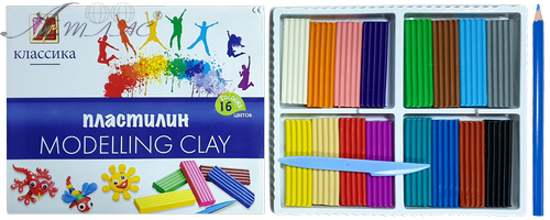 Пластилін Луч "Класика" 16 кольорів 320 гр 20С 1329-08 фото 2