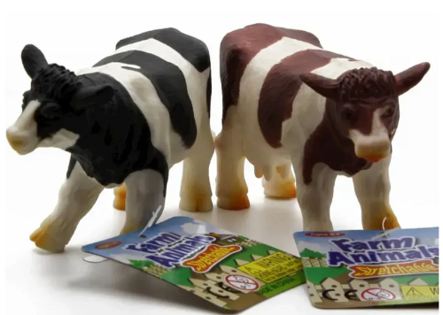 Игрушка силиконовая антистресс, корова с черными пятнами 12 см  15723 фото 2