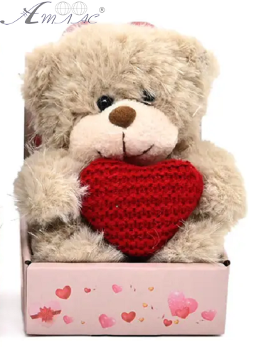 Игрушка мягкая Мишка с сердцем 11 см. С6309 Игрушка мягкая Мишка с сердцем 11 см. С6309
