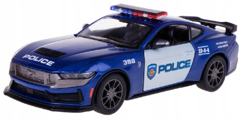 Машинка Kinsmart Ford Mustang 2024 Dark Horse Police синяя KT5455WPR Машинка Kinsmart Ford Mustang 2024 Dark Horse Police синяя KT5455WPR