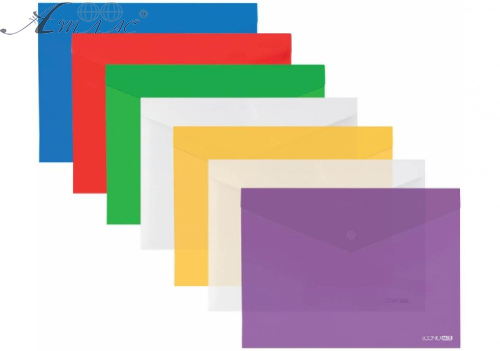 Папка на кнопці А3 Economix мікс кольорів  Е31317