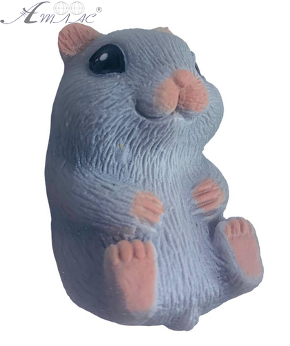 Игрушка Силиконовая тянучка Хомяк 5 см серый 11160 фото 2 Игрушка Силиконовая тянучка Хомяк 5 см серый 11160 фото 2