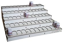 Підставка під фарбу Атлас 20 мл, 57+2 комірок з МДФ AS-4288