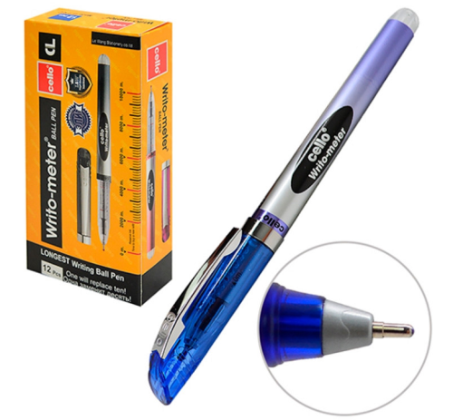 Ручка шариковая Cello Writo-meter 10 км синяя 8048 Ручка шариковая Cello Writo-meter 10 км синяя 8048