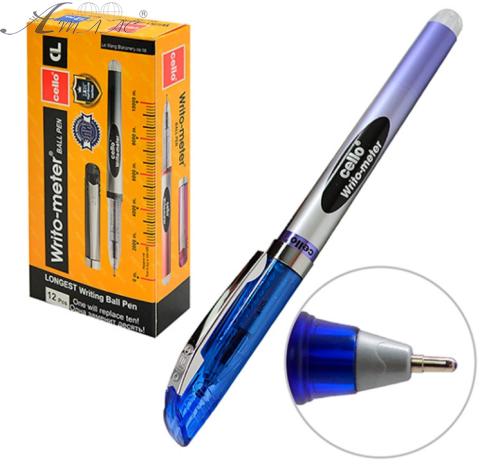 Ручка кулькова Cello Writo-meter 10 км синя 8048 Ручка кулькова Cello Writo-meter 10 км синя 8048
