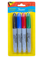 Маркер перманентний НАБІР 4 кольори  99000-4