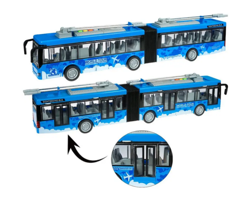 Игрушка Машинка City Service Троллейбус-Гармошка со светом, двери открываются, 43 см 915В фото 2 Игрушка Машинка City Service Троллейбус-Гармошка со светом, двери открываются, 43 см 915В фото 2